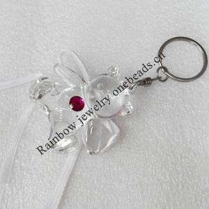 Zinc Alloy key ring Jewelry Chains, width:50mm, Length Approx:10cm, Sold by Dozen