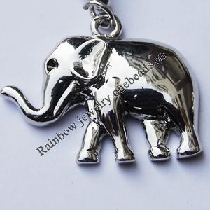 Zinc Alloy Charm/Pendants, Nickel-free & Lead-free, A Grade  Animal 25x20mm Hole:2mm, Sold by PC