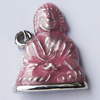 Zinc Alloy Enamel Pendant, Nickel-free & Lead-free, A Grade  21x15mm Hole:2mm, Sold by PC  