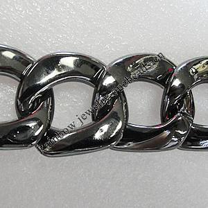 CCB Jewelry Chains, Link's Size:30x28x8mm, Sold by Meter