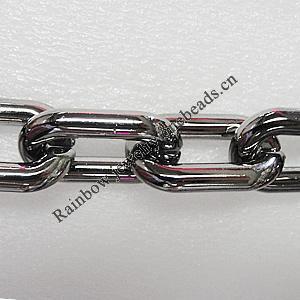 CCB Jewelry Chains, Link's Size:39x23x7mm, Sold by Meter