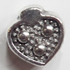 European style Beads Zinc Alloy Jewelry Findings Lead-free & Nickel-free, 10x11mm, Hole:4mm, Sold by Bag