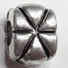 European style Beads Zinc Alloy Jewelry Findings Lead-free & Nickel-free, 9x11mm, Hole:4mm, Sold by Bag