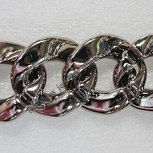 CCB Jewelry Chains, Link's Size:33x30x9mm, Sold by Meter
