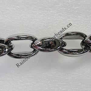 CCB Jewelry Chains, Link's Size:31x20x12mm, Sold by Meter