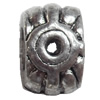 European style Beads Zinc Alloy Jewelry Findings Lead-free & Nickel-free, 7x11mm, Hole:4mm, Sold by Bag