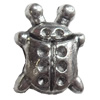 European style Beads Zinc Alloy Jewelry Findings Lead-free & Nickel-free, 11x14mm, Hole:4mm, Sold by Bag