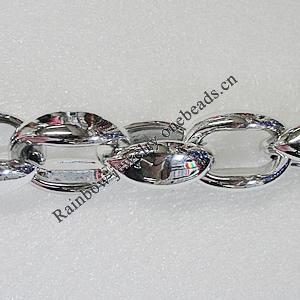 CCB Jewelry Chains, Link's Size:30x21x12mm, Sold by Meter