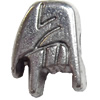 European style Beads Zinc Alloy Jewelry Findings Lead-free & Nickel-free, 10x12mm, Hole:4mm, Sold by Bag
