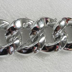 CCB Jewelry Chains, 3Link's Size:4x31x9mm, Sold by Meter