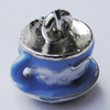 Zinc Alloy Enamel Pendant, Nickel-free & Lead-free, A Grade Cup Thunder 11x11mm Hole:2mm, Sold by PC  