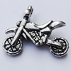 Zinc Alloy Charm/Pendants, Nickel-free & Lead-free, A Grade Motorcycle 18x21mm Hole:2mm, Sold by PC