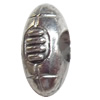 European style Beads Zinc Alloy Jewelry Findings Lead-free & Nickel-free, 7x14mm, Hole:4mm, Sold by Bag