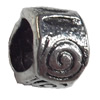 European style Beads Zinc Alloy Jewelry Findings Lead-free & Nickel-free, 6x8mm, Hole:5mm, Sold by Bag