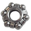 European style Beads Zinc Alloy Jewelry Findings Lead-free & Nickel-free, 12x4mm, Hole:4mm, Sold by Bag