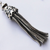 Zinc Alloy Charm/Pendants, Nickel-free & Lead-free, A Grade 54x12mm Hole:2mm, Sold by PC