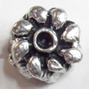 European style Beads Zinc Alloy Jewelry Findings Lead-free & Nickel-free, 9mm, Hole:4mm, Sold by Bag