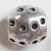 European style Beads Zinc Alloy Jewelry Findings Lead-free & Nickel-free, 10mm, Hole:5mm, Sold by Bag