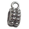 European style Connectors Zinc Alloy Jewelry Findings Lead-free & Nickel-free, 5x12mm, Hole:5mm, Sold by Bag