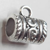 European style Connectors Zinc Alloy Jewelry Findings Lead-free & Nickel-free, 10mm, Hole:5mm, Sold by Bag