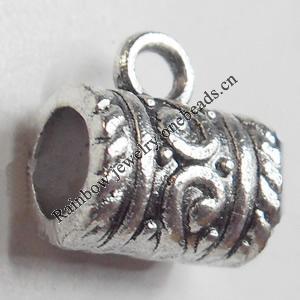 European style Connectors Zinc Alloy Jewelry Findings Lead-free & Nickel-free, 10mm, Hole:5mm, Sold by Bag