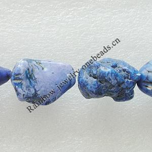 Composite Turquoise Beads, Nugget About:20x22mm-31x20mm Hole:1.5mm, Sold by KG