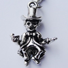 Zinc Alloy Charm/Pendants, Nickel-free & Lead-free, A Grade 26x17mm Hole:2mm, Sold by PC