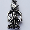 Zinc Alloy Charm/Pendants,Nickel-free & Lead-free, A Grade 12x11mm Hole:2mm, Sold by PC