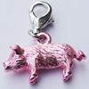 Zinc Alloy Enamel Pendant, Nickel-free & Lead-free, A Grade Animal 20x14mm Hole:2mm, Sold by PC  