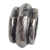 European style Beads Zinc Alloy Jewelry Findings Lead-free & Nickel-free, 7x11mm, Hole:7mm, Sold by Bag