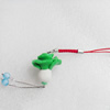 Mobile Decoration, Fimo Multicolor, Chain: about 60mm long, Pendant: about 26mm wide, Sold by Dozen