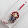 Mobile Decoration, Fimo Multicolor, Chain: about 60mm long, Pendant: about 23mm wide, Sold by Dozen