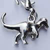 Zinc Alloy Charm/Pendants,Nickel-free & Lead-free, A Grade Animal 13x21mm Hole:2mm, Sold by PC