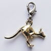 Zinc Alloy Charm/Pendants, Nickel-free & Lead-free, A Grade Animal 18x27mm Hole:2mm, Sold by PC