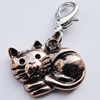 Zinc Alloy Charm/Pendants, Nickel-free & Lead-free, A Grade Animal 15x19mm Hole:2mm, Sold by PC