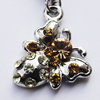 Zinc Alloy Charm/Pendant with Crystal, Nickel-free & Lead-free, A Grade Animal 19x15mm Hole:2mm, Sold by PC  