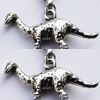 Zinc Alloy Charm/Pendants, Nickel-free & Lead-free, A Grade Animal 14x31mm Hole:2mm, Sold by PC
