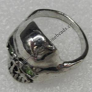Alloy Rings, Skeleton 22x18mm, Sold by PC
