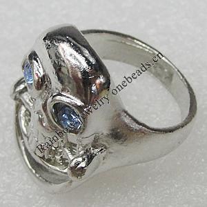 Alloy Rings, Skeleton 24x18mm, Sold by PC
