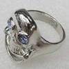 Alloy Rings, Skeleton 24x18mm, Sold by PC