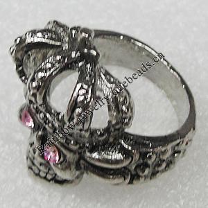 Alloy Rings, Skeleton 32x23mm, Sold by PC