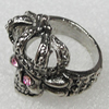 Alloy Rings, Skeleton 32x23mm, Sold by PC