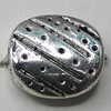 Bead Zinc Alloy Jewelry Findings Lead-free, 10mm Hole:1.5mm, Sold by Bag