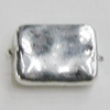 Bead Zinc Alloy Jewelry Findings Lead-free, Rectangle 10x8mm Hole:1.5mm, Sold by Bag