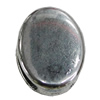 Bead Zinc Alloy Jewelry Findings Lead-free, Flat Oval 10x13mm Hole:11x2mm, Sold by KG
