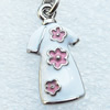 Zinc Alloy Enamel Pendant, Nickel-free & Lead-free, A Grade Clothes 21x11mm, Sold by PC  