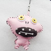 Mobile Decoration, PU Leather, Chain: about 60mm long, Pendant: about 75mm wide, Sold by Dozen