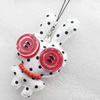 Mobile Decoration, PU Leather, Rabbit, Chain: about 60mm long, Pendant: about 60mm wide, Sold by Dozen