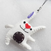 Mobile Decoration, PU Leather, Chain: about 60mm long, Pendant: about 75mm wide, Sold by Dozen