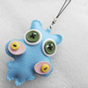 Mobile Decoration, PU Leather, Chain: about 60mm long, Pendant: about 58mm wide, Sold by Dozen